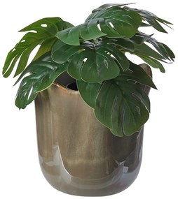 GLAZE Kvetináč 19 cm - olivová
