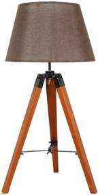 Candellux LUGANO Stolná lampa 1X60W E27 Brown 41-31211
