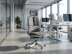 Kancelárska stolička ERGONOMY, červená