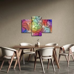 Obraz - Polygonálna abstrakcia (90x60 cm)