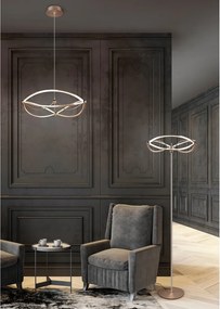 LED závesné svietidlo so stmievačom v mosadznej farbe Charivari – Trio