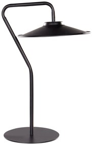 Kovová stolná LED lampa čierna GALETTI Beliani