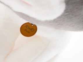 Plyšová MAČKA s detskou dekou vo vnútri, sivá