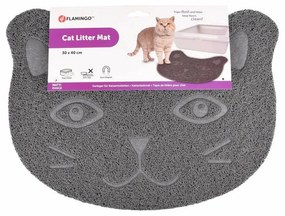 Flamingo Podložka pred mačaciu toaletu Zelda, sivá