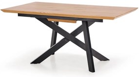 Jídelní rozkládací stůl Talo 160/200 cm dub craft zlatý/černý