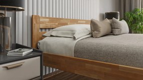 Posteľ Mystic 140x200 cm, jelša