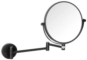 Sapho Sapho, X-ROUND BLACK kozmetické zrkadlo závesné priemer 180mm, čierna, XR006B