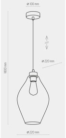 Luster na lanku TULON 1xE27/60W/230V