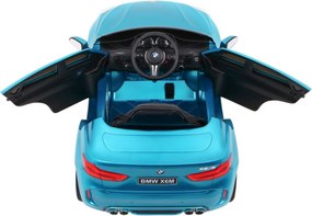 Ramiz Detské elektrické autíčko BMW X6M lakované - modré SUV + diaľkové ovládanie