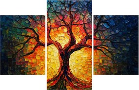 Obraz - Strom života v mozaike (90x60 cm)