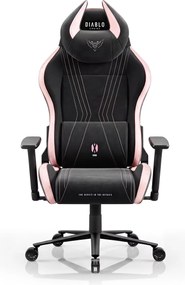 Látková herná stolička čierno-ružová Diablo X-Horn 2.0 Akira Pink Normal