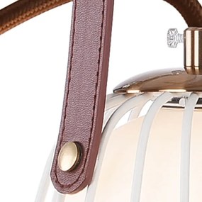 Klausen 101021 - Nástenná lampa MEMORY 1xG9/4W/230V biela/hnedá