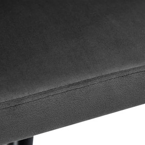 Jedálenská stolička ASTON zamatová, grafitová