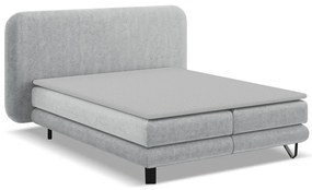Svetlosivá boxspring posteľ 140x200 cm Ilima – Makamii