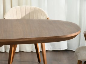 Oválny rozkladací stôl DALLAS orech