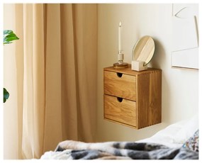 Poschodová polica z dubového dreva v prírodnej farbe 18 cm Townsville – House Nordic