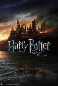 Plagát, Obraz - Harry Potter - Burning Hogwarts, (61 x 91.5 cm)