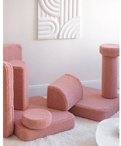 Ružová detská pohovka z textílie buklé 132 cm Settee – Wigiwama