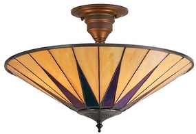 Endon 64043 - Prisadený luster Tiffany DARK STAR 3xE27/60W/230V pr. 49 cm