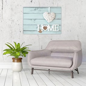 Sklenený obraz - I love home (70x50 cm)