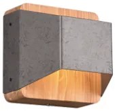 ARINO S | Nástenná niklovo-drevená LED lampa