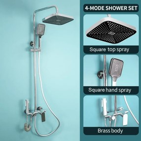 Elegantný sprchový set Klåda Chrómová