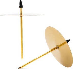 ARÔME Hroty na sviečky na veniec, 4 ks, zlatý lesk