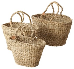 Taška z prírodných materiálov - set 3ks