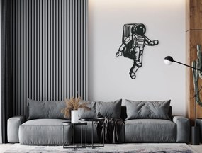 drevko Drevená nálepka Astronaut Rozmer obrazu: 42,5 x 32,5 cm, Farba dekorácie: Čierna