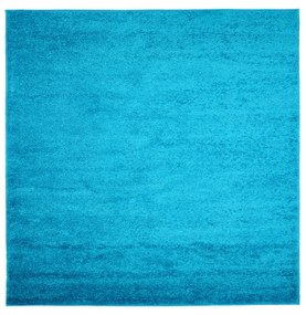 Kusový koberec Shaggy Parba tyrkysový štvorec 160x160cm