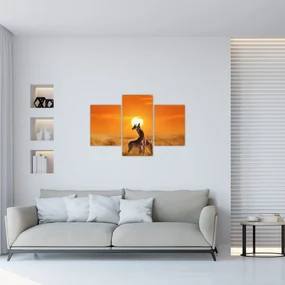 Obraz - Žirafy v národnom parku Serengeti (90x60 cm)