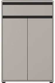 Sivá vysoká kúpeľňová skrinka 63x98 cm Lemont – Germania