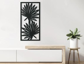 drevko Obraz na stenu Listy Rozmer obrazu: 44,5 x 22,5 cm, Farba dekorácie: Čierna