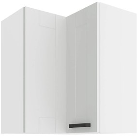 Horná rohová kuchynská skrinka Lucid 60x60 GN-72 2F (90°) (korpus: biela + front: mdf biela). Akcia -6%. Vlastná spoľahlivá doprava až k Vám domov. 1134643