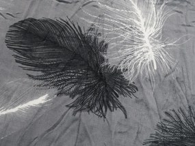 Mikroplyšové obliečky VELSOFT sivé Rozmer obliečky: 70 x 90 cm | 140 x 200 cm