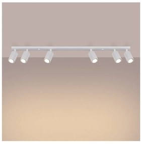 Biele bodové svietidlo 6,5x117 cm Gleam – Sollux