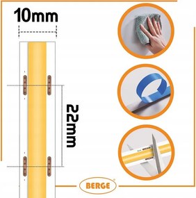 BERGE LED pásik COB Neon 24V - 528D - 15W/m - IP20 - 50m - 1650lm - teplá farba