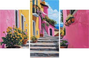 Obraz - Ružová ulička (90x60 cm)