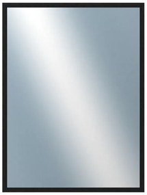 DANTIK - Zrkadlo v rámu, rozmer s rámom 60x80 cm z lišty KASETTE čierna (2759)