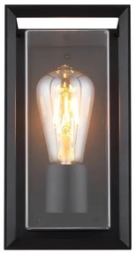 Globo 31982S - Vonkajšie nástenné svietidlo LOGANA 1xE27/60W/230V IP44 čierna