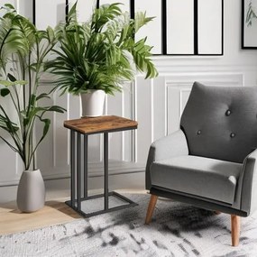 Odkládací stolek Vasagle Malis 38 cm černý/hnědý