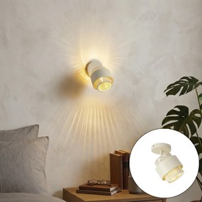 Moderný béžový reflektor s lanom, otočný a naklápací - Kora