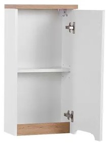 Kúpeľňová skrinka CMD BALI WHITE 830 biela/biely vysoký lesk