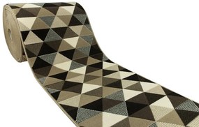 Behúň Luna 503430/97911- trojuholníky hnedý
