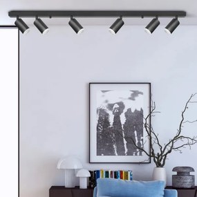 Bodové svietidlo LONDON 6xGU10/10W/230V čierna