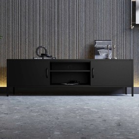 RTV skrinka XL ROSARIA 1700 x 400 x 500, čierna