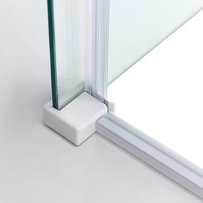 BPS-koupelny Obdĺžnikový sprchovací kút HYD-OK203C 120x80 biela/transparent - bez vaničky