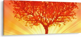 Obraz - Strom v žiari slnka (120x50 cm)