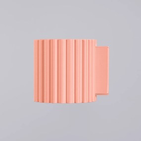 Nástenné svietidlo Aura, 1x ružové hliníkové tienidlo