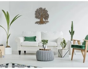 Li-Go 23673/DUB2 - LED nástenná dekorácia, 10W/5V, 20000 mAh, 45x55 cm, dub + diaľkové ovládanie